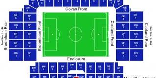 Ibrox Stadium Map Map Of Ibrox Stadium Scotland Uk