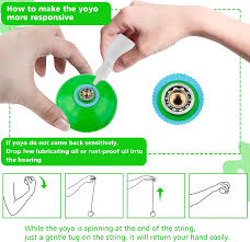 When you move to next level, just to change the bearing with kk bearing (attached), you will get a new unresponsive yoyo, no need to buy another yoyo, a good value for you. Buy Magicyoyo Responsive Yoyo K1 Plus Glow In The Dark Durable Plastic Yoyo For Beginner Kids Hubstack Basic Yoyo With Narrow C Ball Bearing And Extra 5 Yoyo Strings Glove Yoyo Sack Gift Glow