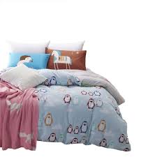 Pillows, down bedding, memory foam, mattress pads & toppers Buy Vclife Lightweight Cotton Duvet Cover Sets 3 Pieces King Bedding Sets Children Adult Penguin Striped Comforter Cover One Duvet Cover Two Pillow Shams 100 Cotton Best Gifts To Kids In Cheap