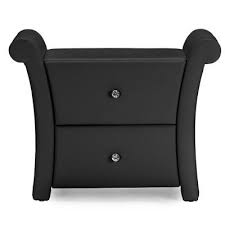 Faux Leather Nightstands Bedroom Furniture The Home Depot