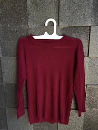 Jual gfp cardigan rajut lengan panjang rajut abu car 595. Mauthr Sweater Rajut Warna Maroon Fesyen Wanita Pakaian Wanita Atasan Di Carousell