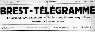 Il y a dans le. Brest Telegramme Brest 1914 1916 Issn 2122 2630