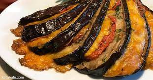 If You Love Eggplant You Will Want To Try This Baked Eggplant Recipe It Will Be A Great Salad For Lunch Or A Side Dis Baked Eggplant Eggplant Recipes Recipes