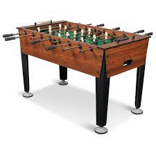 Average dimensions of a foosball table the majority of standard full sized foosball tables measure around 2 and a half feet wide and are typically about 5 feet long. Newcastle Foosball Table