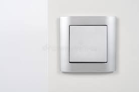 Silver Light Switch Stock Photo Image Of Electric Plastic 20630864