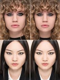 symmetrische gesichtshalften aufgeregtes gesicht ungeschminkt gesicht