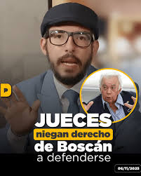 Insólito. El tribunal que tenía que ver la apelación del caso de Danilo  Carrera contra Boscán, se niega a conocer el caso siquiera. La jueza  Shirley Ronquillo ni siquiera prendió su cámara