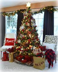 Dining Delight Buffalo Check Snowflakes Christmas Tree Christmas Tree Themes Christmas Tree Inspiration Christmas Tree Decorations Diy