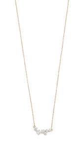 Adina Reyter 14k Gold Scattered Diamond Necklace In 2021 Round Diamond Earrings Diamond Necklace Diamond
