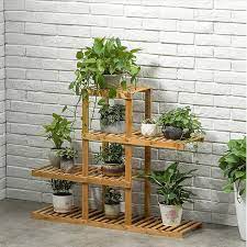 Wooden Flower Stands Plant Display Rack 5 Tier Shelf Garden Indoor Outdoor Shelf Walmart Com Plant Stands Outdoor Plant Shelves Plant Stand