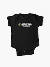 Are you ready to spend all your money on d. Achievement Unlocked New Character Created Baby One Piece By Carbonclothing Redbubble