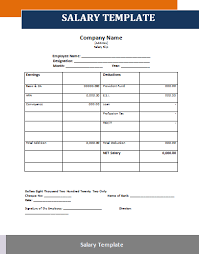 A Salary Template Or A Salary Slip Format Is A Formal Archive Issued To The Employees At The Time Of The Payment Of Their Sal Salary Payroll Template Templates