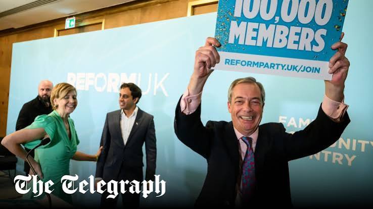 Reform UK overtakes Labour in national poll for first time