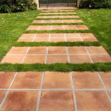 Domi outdoor living patio deck tiles, 12 x 12 inches composite interlocking decking tile, four slat plastic outdoor flooring, 9 pieces one pack, dark grey. Concrete Tile Flooring For Outdoor Patios Westside Tile And Stone