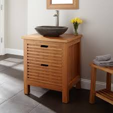The versatile set comes with a tray for hand towels, toiletries. 24 Torrance Bamboo Slatted Front Vessel Sink Vanity Bathroom Vanities Bathroom Bathroom Vanity Bathroom Furniture Vanity