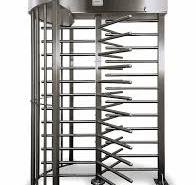 TURNSTILE Hi Gate Turnstile: 1-Way, Electric, 90 in Overall Ht, Brushed  Finish