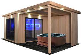 Saunahaus mit whirlpool ein effektiver weg von getting die eigenschaft erscheinen erfrischend ist in der regel verbessern die möbel mit jeder ahreszeit. Gartensauna Gs 4024 A Dc Bio Kombiofen 630x330cm Sbw Sauna Bad Wellness Gmbh
