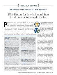 Pdf Risk Factors For Patellofemoral Pain Syndrome A Systematic Review