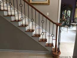 After The Iron Baluster Upgrade From M C Staircase Trim Removal Of Wooden Balusters And Installation Of Alternating Single An Escalier Rampe Escalier Maison