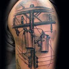99designs is the global creative platform that makes it easy for designers and clients to work together to create designs they love. 50 Lineman Tattoos For Men Electrical Design Ideas Tattoos For Guys Lineman Tattoo Tattoos