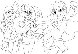 Learn about famous firsts in october with these free october printables. Free Printable Super Hero High Coloring Pages Katana Harley Quinn And Supergirl Super Hero High Coloring Page