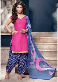 Hina Khan Pink Cotton Punjabi Suit 59869 Saree Designs Clothes For Women Dress Salwar Kameez