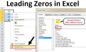Today we're going to learn the numpy zeros() method is one of the defined methods in numpy. Leading Zeros In Excel Examples How To Add Leading Zeros
