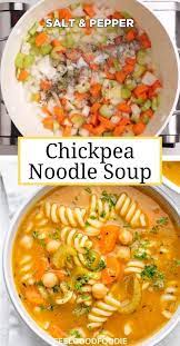 Chickpea Noodle Soup In 2021 Vegetarian Soup Recipes Vegan Soup Recipes Healthy Soup Recipes