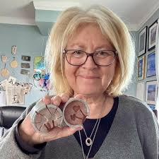 Two Hearts Wax Seal Necklace