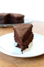 Use an electric mixer to beat everything together until thick and smooth, then carefully stir in boiling water to thin it out. Hersheys Chocolate Chocolate Cake
