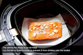 This simple cooking machine will give your salmon a nice. Air Fried Salmon Fish Air Fryer Recipes Fried Salmon Air Frier Recipes