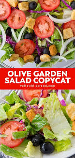 Easy Olive Garden Salad Copycat Yellowblissroad Com Recipe In 2021 Garden Salad Recipe Olive Garden Salad Recipe Olive Garden Salad