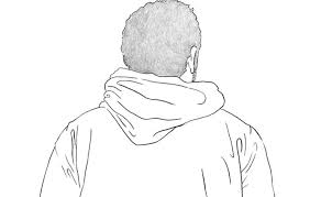 Hoodie gray sweatshirt side view, realistic vector mockup illustration isolated. How To Draw A Hoodie Back Drawings Art Reference Draw