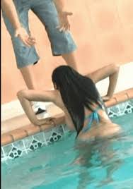 The man is hot, get some glasses. Priya Rai Climbing Out Of The Pool Regular Versio Tumbex