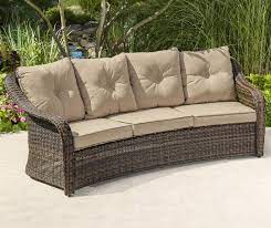 Wilson Fisher Palermo All Weather Wicker Patio Sofa Big Lots Patio Furniture Collection Wicker Sofa Outdoor Patio Sofa