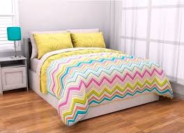 Shop for yellow sheets twin xl at bed bath & beyond. 5pc Adorable Girl Yellow Pink Aqua Green Reversible Chevron Twin Comforter Set 5pc Bed In A Bag Buy Online In Andorra At Andorra Desertcart Com Productid 2673106