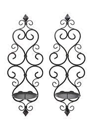 Beautiful wooden clock design indeed! 2 Piece Fleur De Lis Wall Sconce Set Black Price In Uae Noon Uae Kanbkam