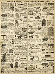 vintage kitchen utensils catalogue page