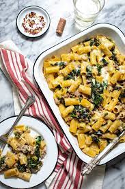 Creamy Rigatoni With Sausage And Kale Recipe Pasta Dishes Tasty Pasta Rigatoni