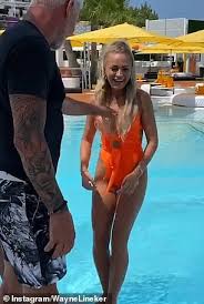 He is the brother of gary lineker and wayne best know for his it was filmed at o beach ibiza and the video is trending online, lineker has caused backlash for a video with a group of young women at his club in ibiza. Wayne Lineker 58 Sparks Outrage On Twitter As He Is Filmed Pushing Women In A Pool By Their Chests Daily Mail Online