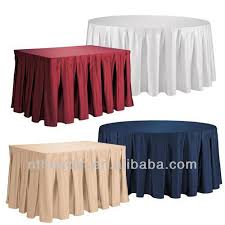 Source Box Pleat Polyester Table Skirts Cover Table Skirting Cover On M Alibaba Com Table Skirt Table Swag Catering Design