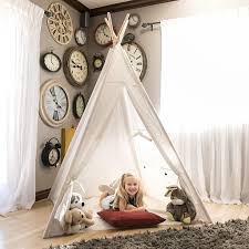 Your child will spend comfortable and nice time. Portable Children S Tents Tipi Play House Kids Cotton Canvas Tent Child Teepee Room Decoration Buy At A Low Prices On Joom E Commerce Platform