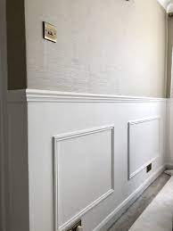 Diy Wall Panelling Tutorial Interior Design Blog Cloud Interiors Wall Paneling Diy Interior Design Blog Hallway Decorating