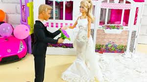 باربي وكين غرفه نوم خزانه باربي الروتين المسائي Youtube