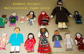 Make Multicultural Paper Dolls Paper Dolls Multicultural Crafts Multicultural Activities