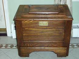 Antique Small Oak Ice Chest Lift Top Collectors Weekly