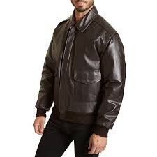 Excelled Mens Big Tall Leather Bomber Jacket 810056099