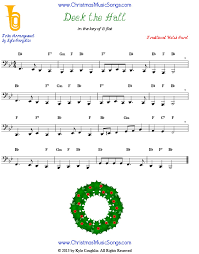 Select a link below for free printable sheet music for each of the following songs. Deck The Halls For Tuba Free Sheet Music