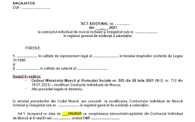 Act AdiÈ›ional La Cim Aug 2021 Model Util Ce Cuprinde Ultimele ModificÄƒri Legale Pentru Angajatori Gratuit Editabil Cabinetexpert Ro Blog Contabilitate