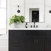 Bathroom cabinets come in numerous designs and finishes to coordinate with existing fixtures. 1